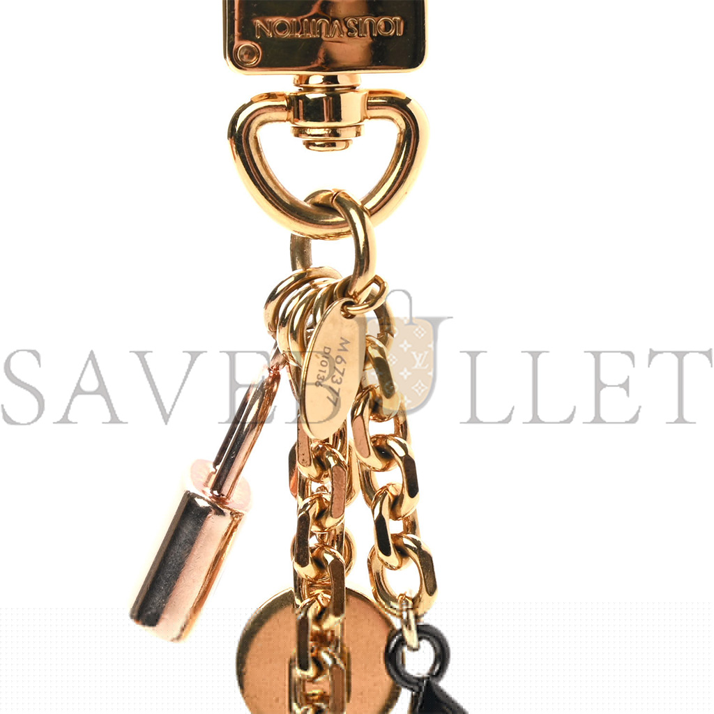 LOUIS VUITTON BAG CHARM KALEIDO V GOLD M67377